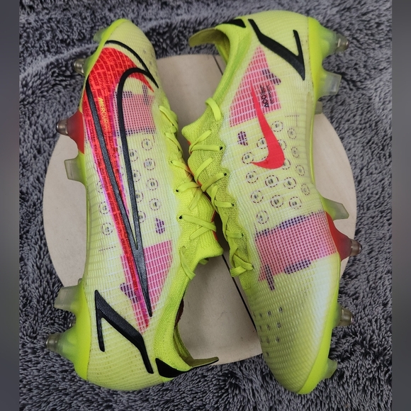 Nike Mercurial Vapor 14 Elite SG-Pro AC Volt' CV0988-761 Men’s Size 12.5 - Picture 5 of 9